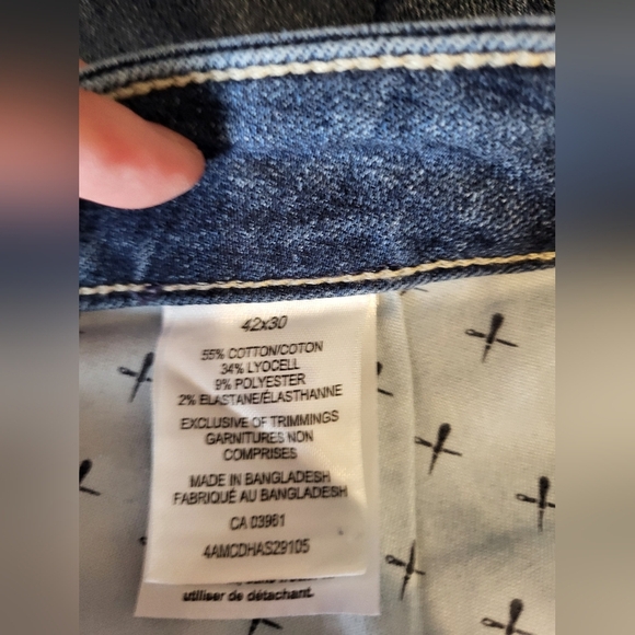 Denver Hayes Classic Blue Denim Jeans, Size 42x30 - Picture 5 of 5